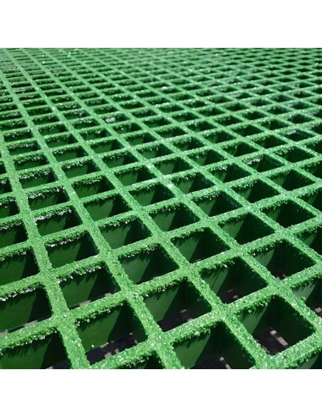 Rejilla Tramex PRFV alto 38mm Verde Antideslizante 6 X 1